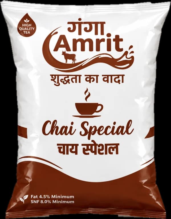 Ganga Amrit Chai Special milk pouch